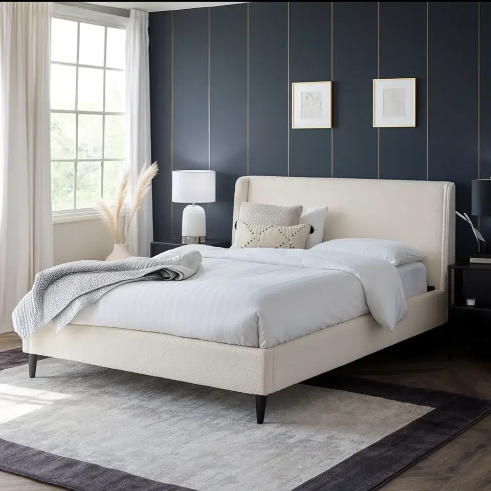 Luxe Bouclé Bed Frame