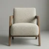 Modern Nordic Wooden Armchair