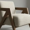 Modern Nordic Wooden Armchair