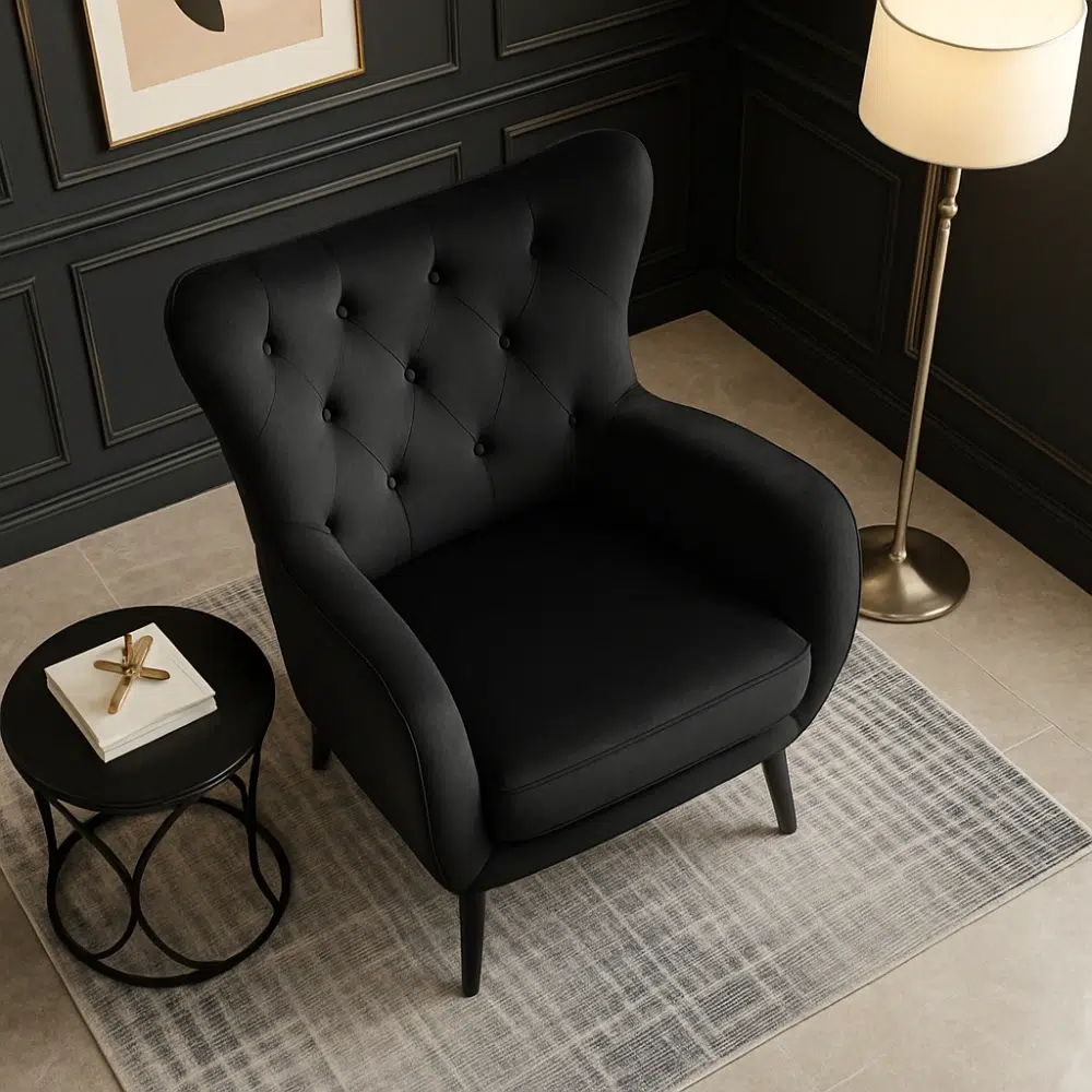 Modern Wingback Armchair