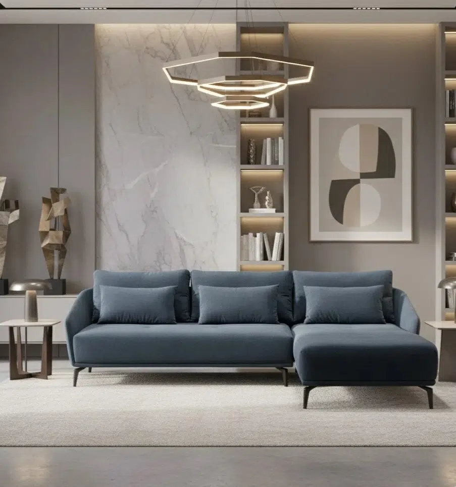 Nero Luxe Sectional L-Shape Sofa…