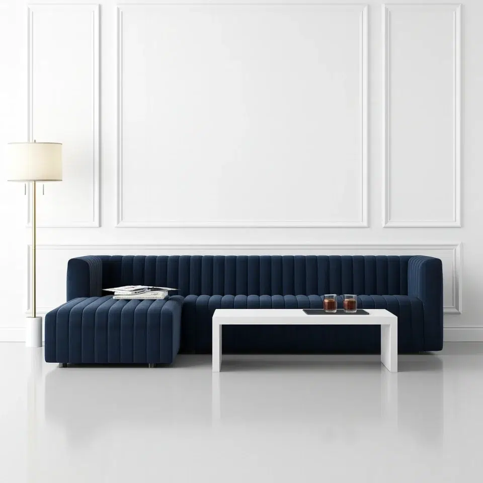 Panorama Tufting Corner Sofa