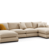Premium Feather U Sectional 5-Seater Sofa