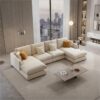 Premium Feather U Sectional 5-Seater Sofa