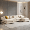 Premium Feather U Sectional 5-Seater Sofa