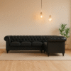 Regent Noir Tufted Corner Sofa