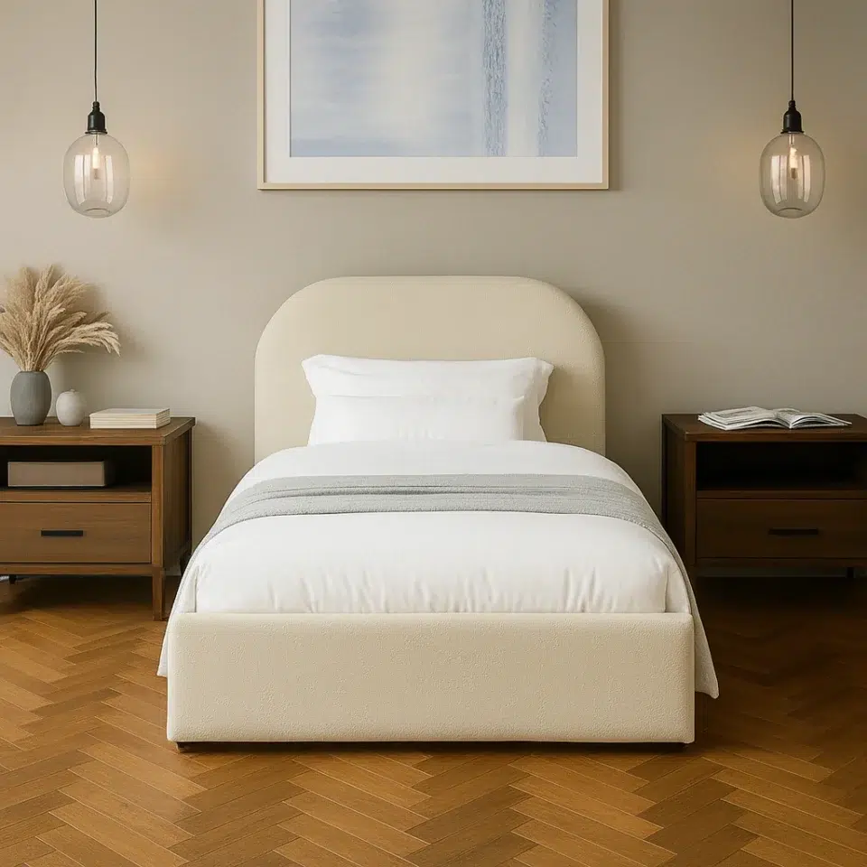 Curved HeadBoard Bed