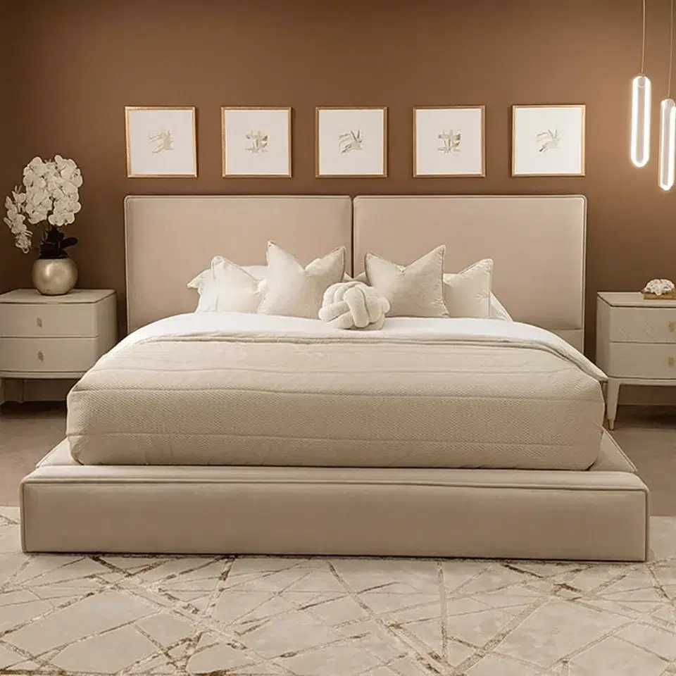 Calmelegance Velvet Bed