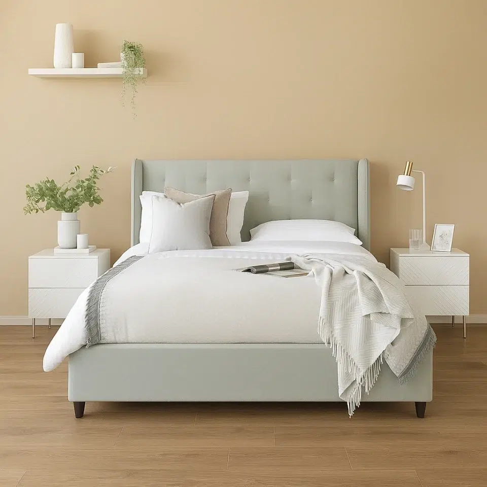 Wing Tufted Bed
