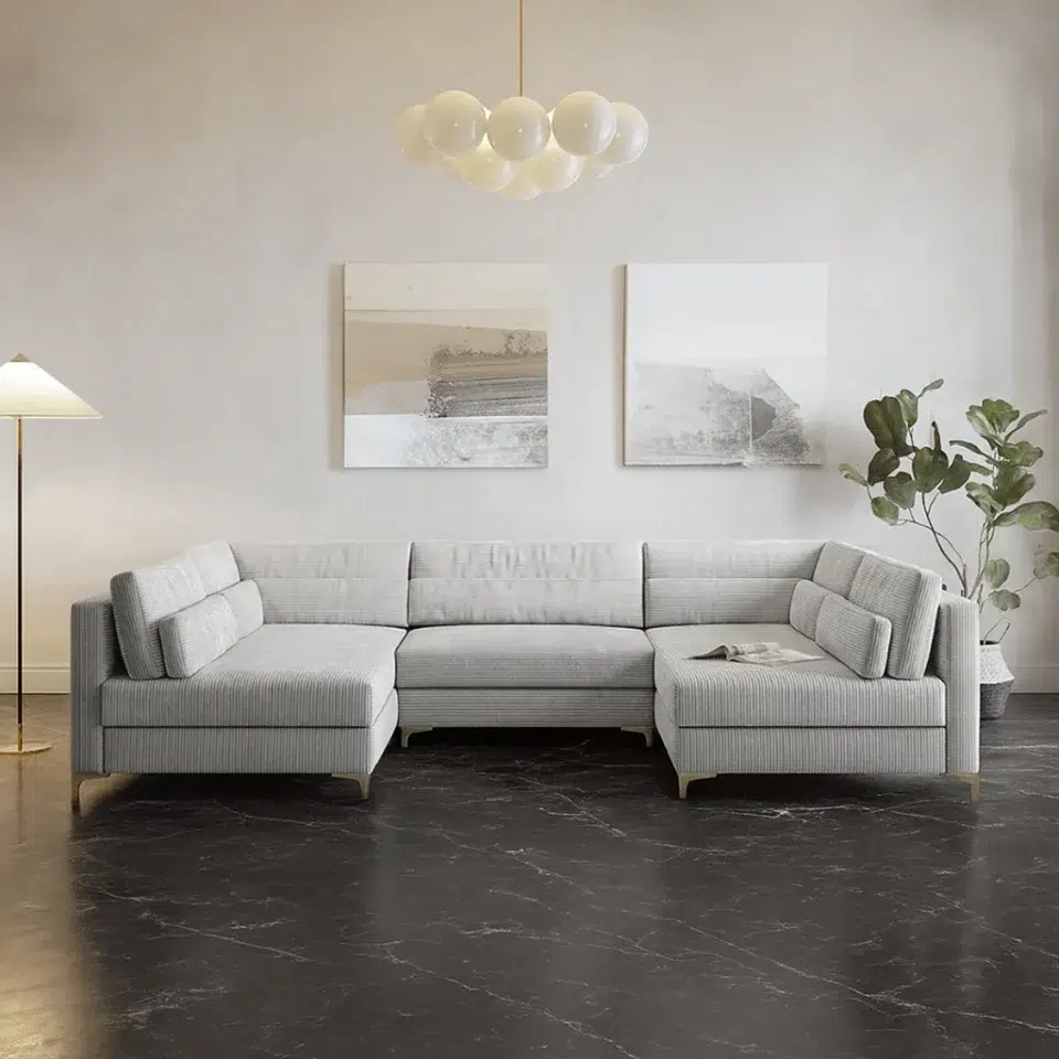 VertoLuxe U-Shape Sectional Sofa…
