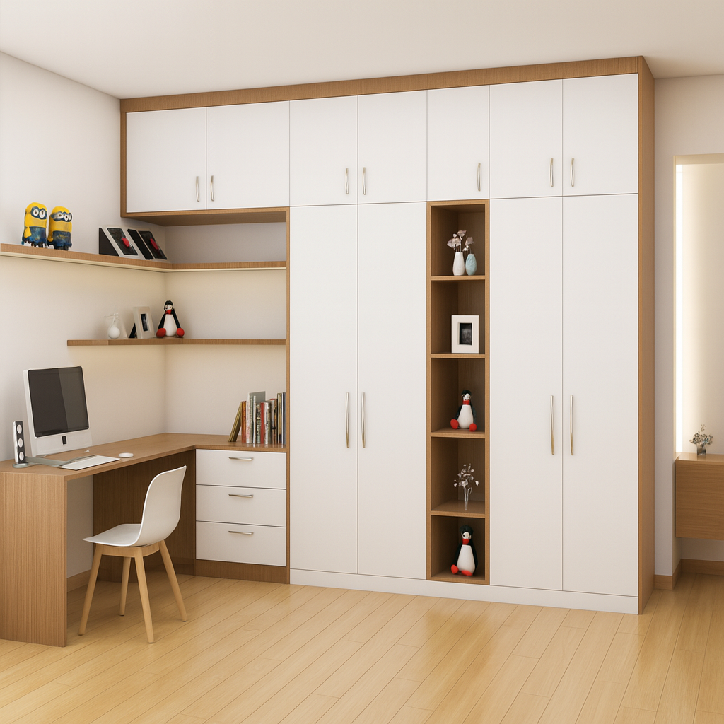 Kirova Customizable Built-In Wardrobe with Modern Design