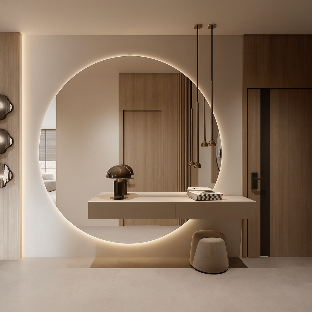 Werta Floating Vanity Mirror with LED Backlight