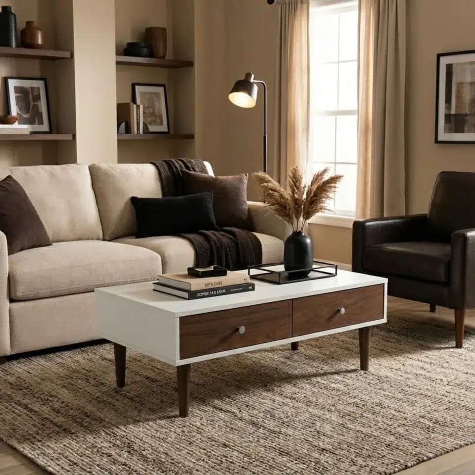 Arlo Center Table with Drawers