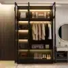 CrownCraft Luxury Glass Wardrobe
