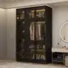 CrownCraft Luxury Glass Wardrobe