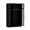 CrownCraft Luxury Glass Wardrobe