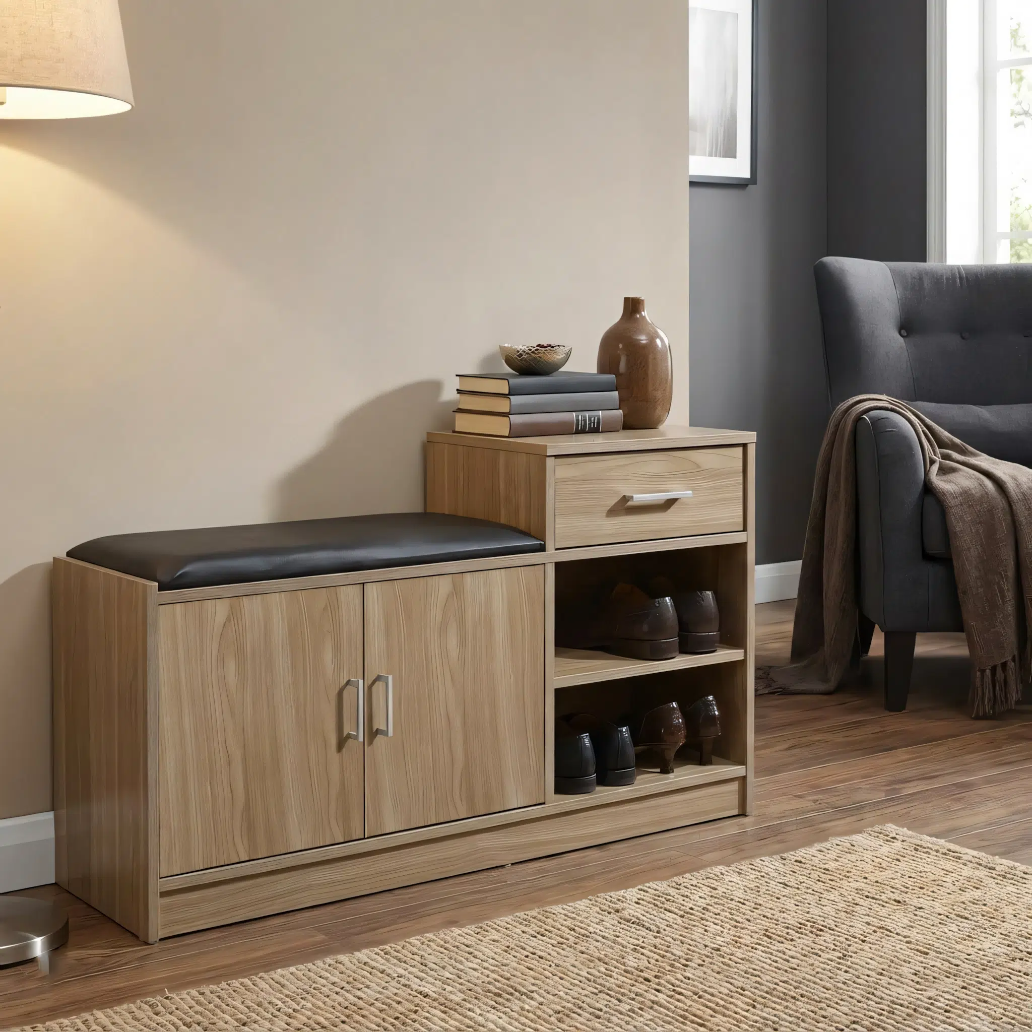 Cubyra Modern Shoe Racks with Seat