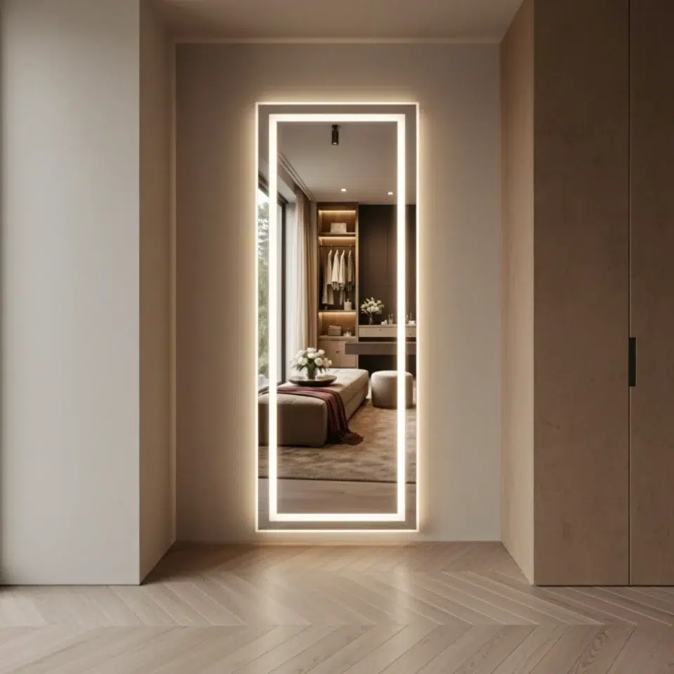 Elunex Mirror Jewelry Cabinet