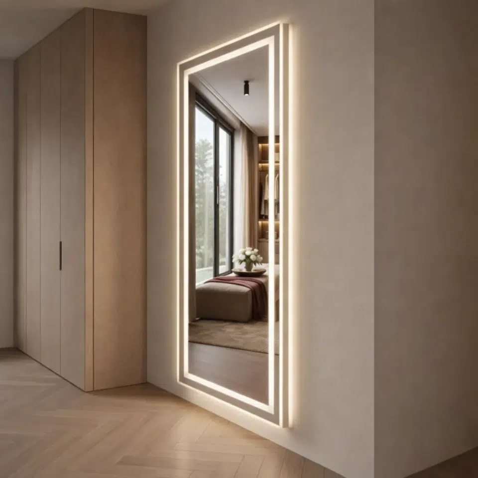 Elunex Mirror Jewelry Cabinet
