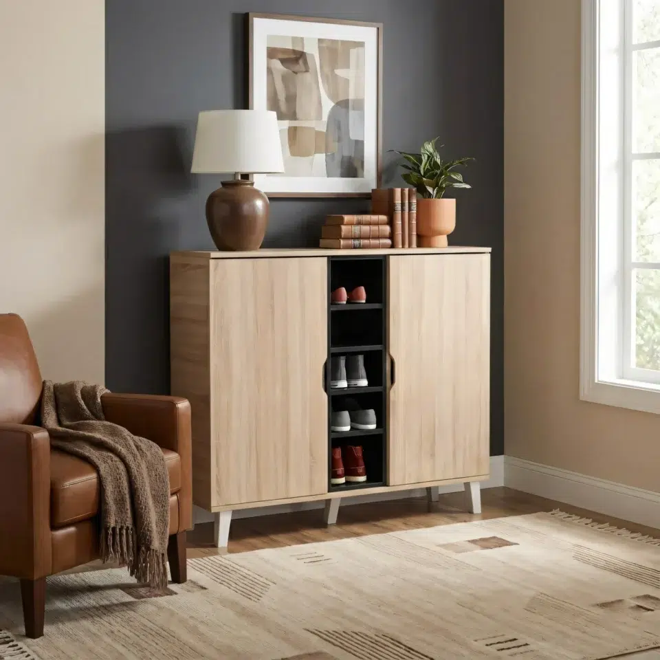 Lumora Shoe Cabinet with Doors
