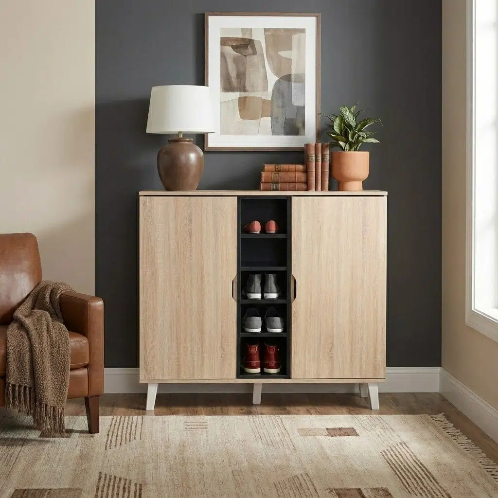 Lumora Shoe Cabinet with Doors