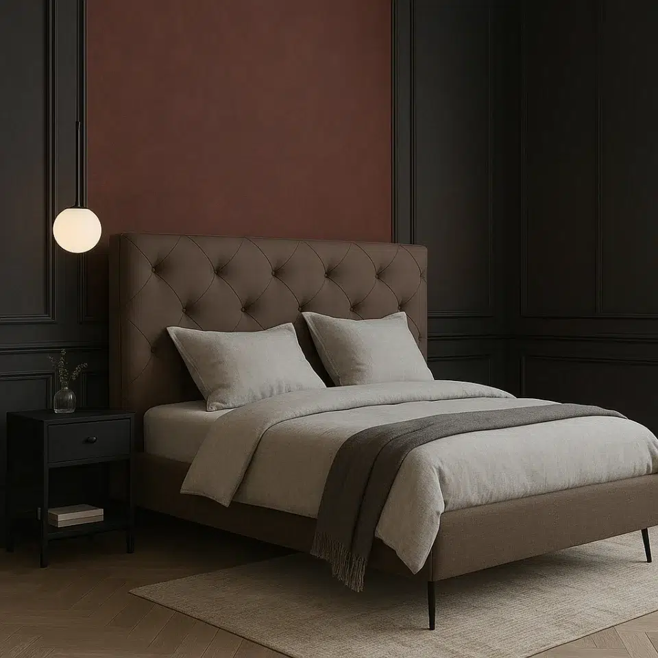 Lux Modern Leather Bed