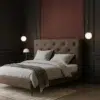 Lux Modern Leather Bed