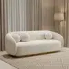 Luxury Bouclé Chaise Lounger