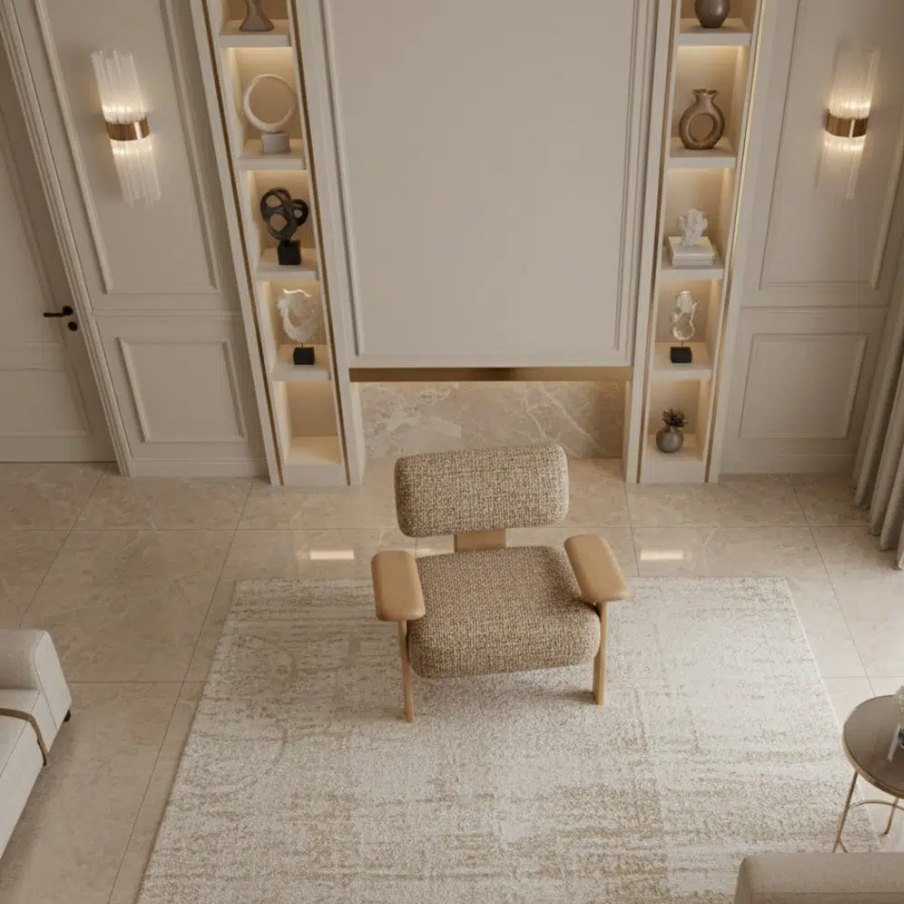 Luxury Designer Bouclé Arm chair