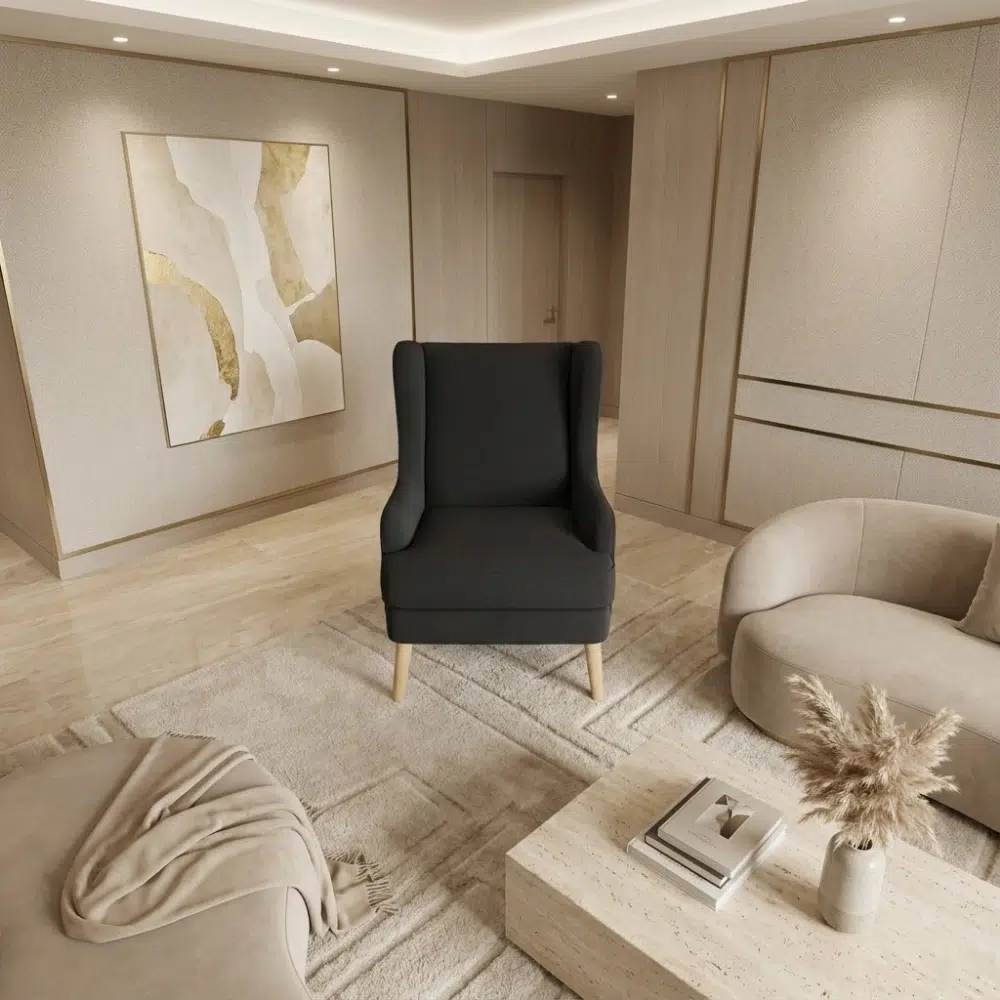 Luxury Nora Wingback Chair