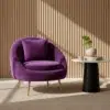 Luxury Velvet Accent Armchair