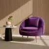 Luxury Velvet Accent Armchair