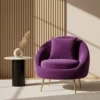 Luxury Velvet Accent Armchair