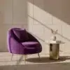 Luxury Velvet Accent Armchair