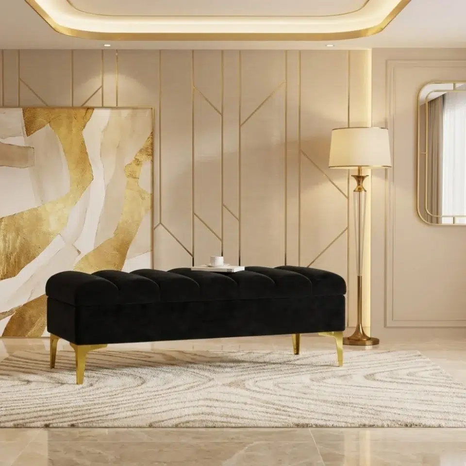 Luxury Velvet Storage Bench
