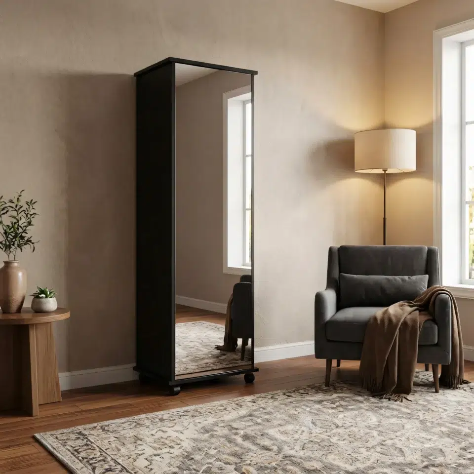 Mirvex Shoe Storage Cabinet with Mirror…