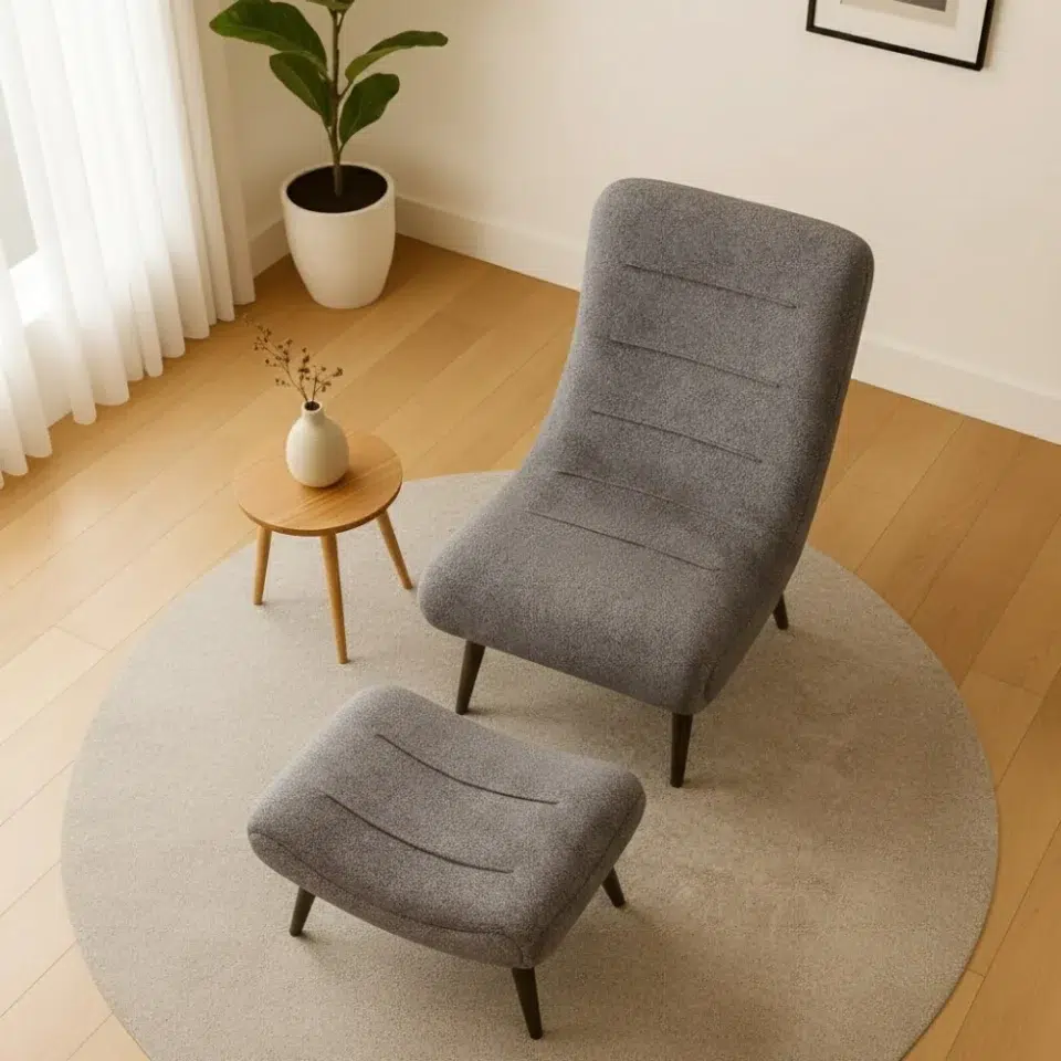 Modern Grey Lounge Arm chair