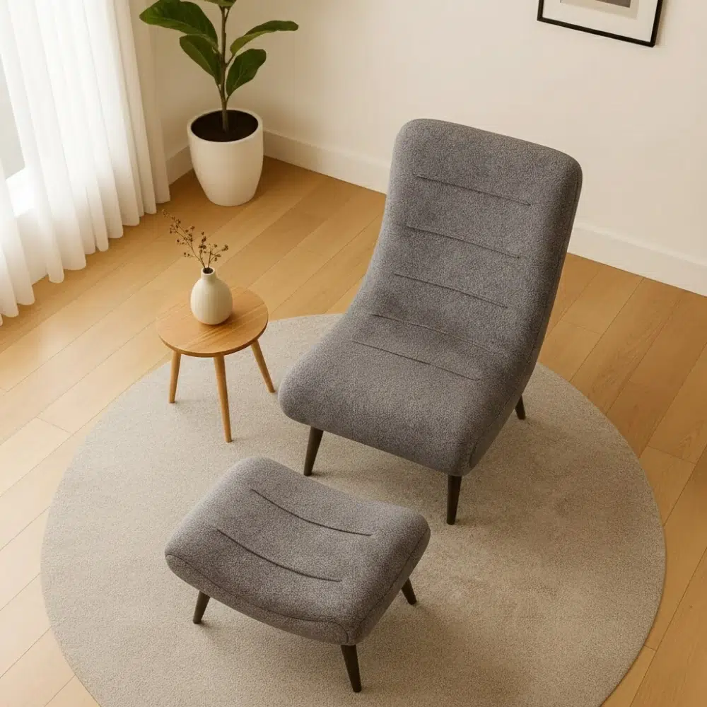Modern Grey Lounge Arm chair