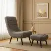 Modern Grey Lounge Arm chair