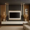Sleek TV Media Wall