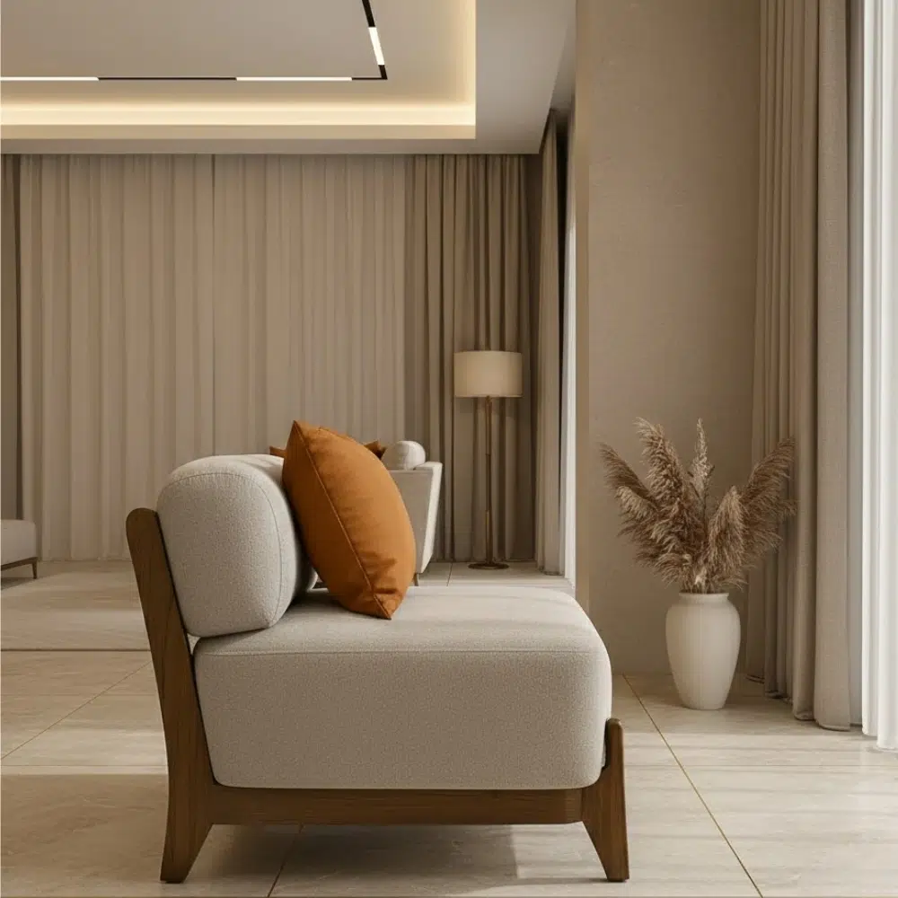 Modern Low Lounge Armchair