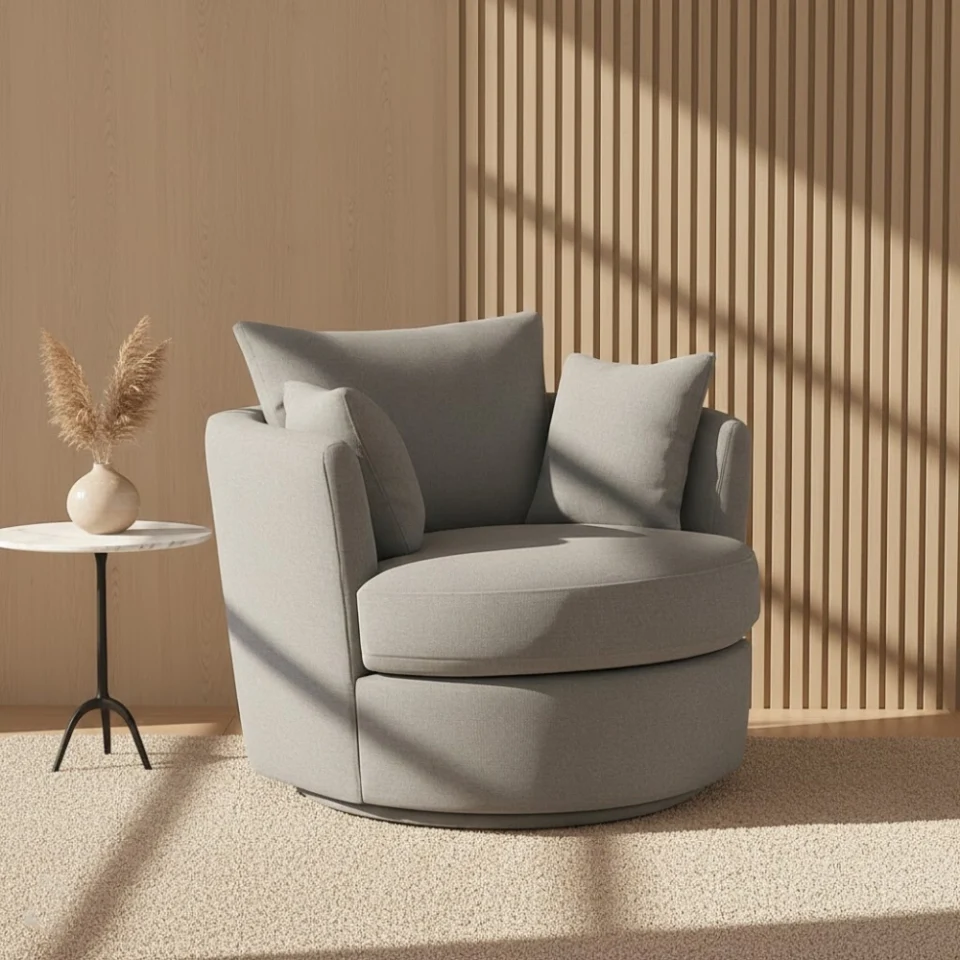 Modern Round Lounge Armchair