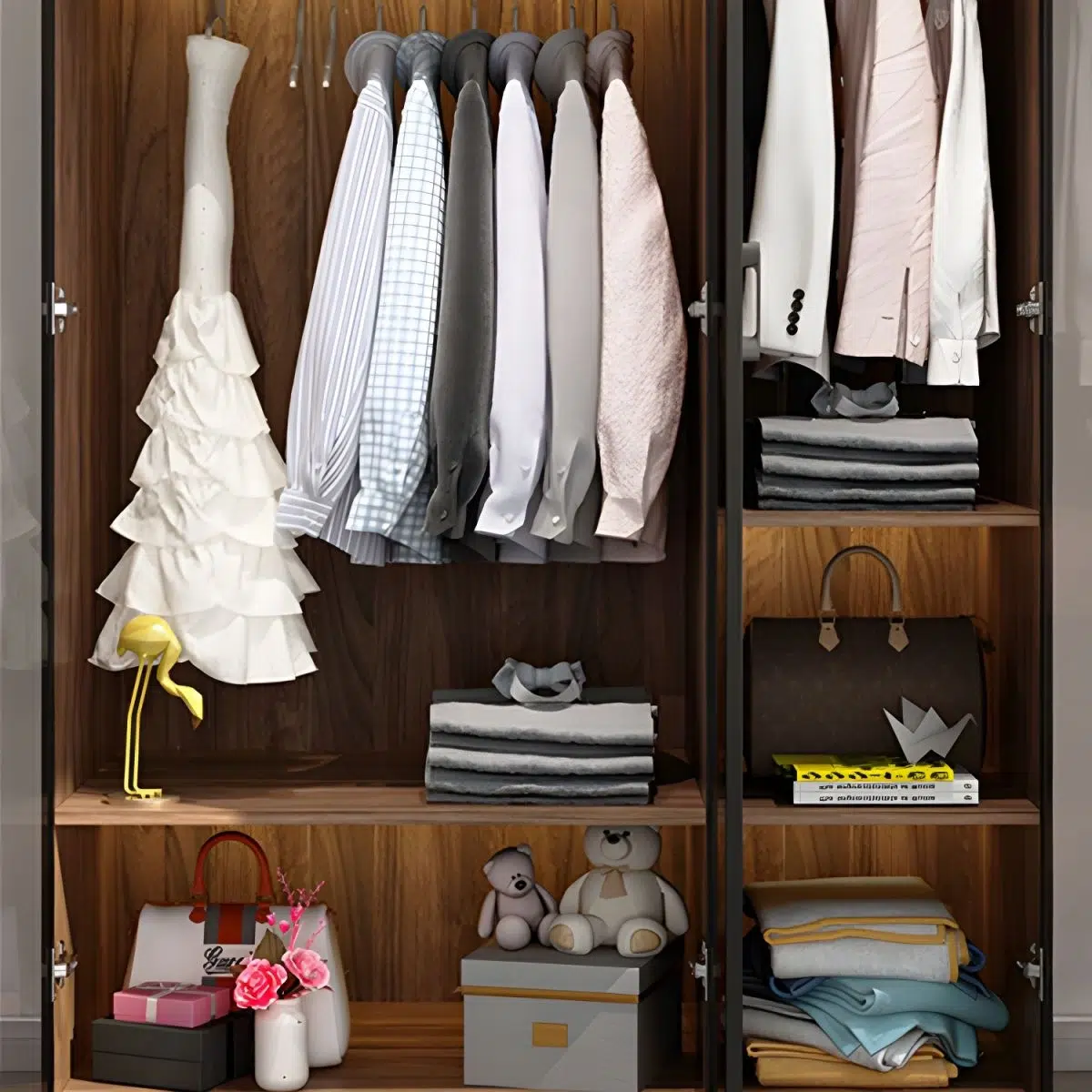 ModuLine Glass 3 Door Wardrobe