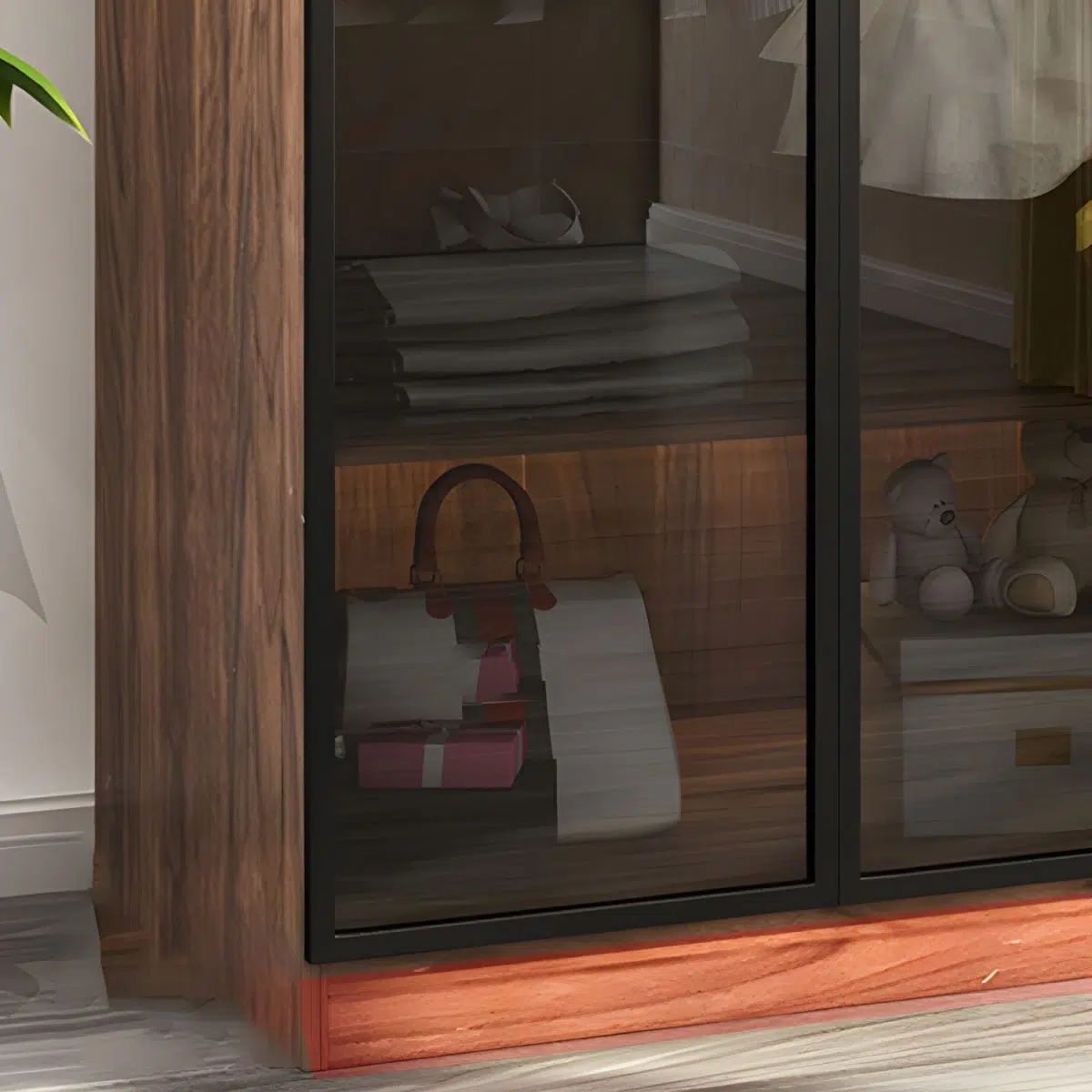 ModuLine Glass 3 Door Wardrobe