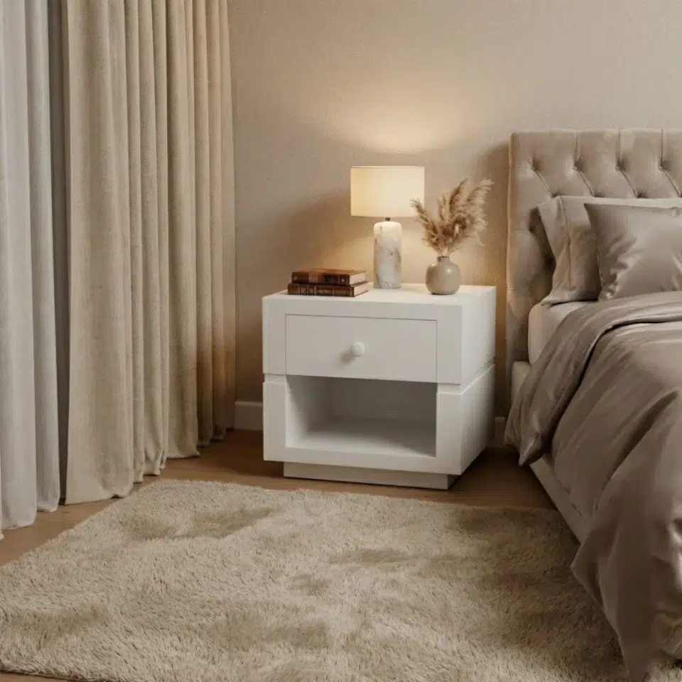 Monaco Modern Bedside Table
