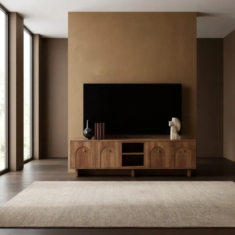 MonoSpace Wooden TV Unit