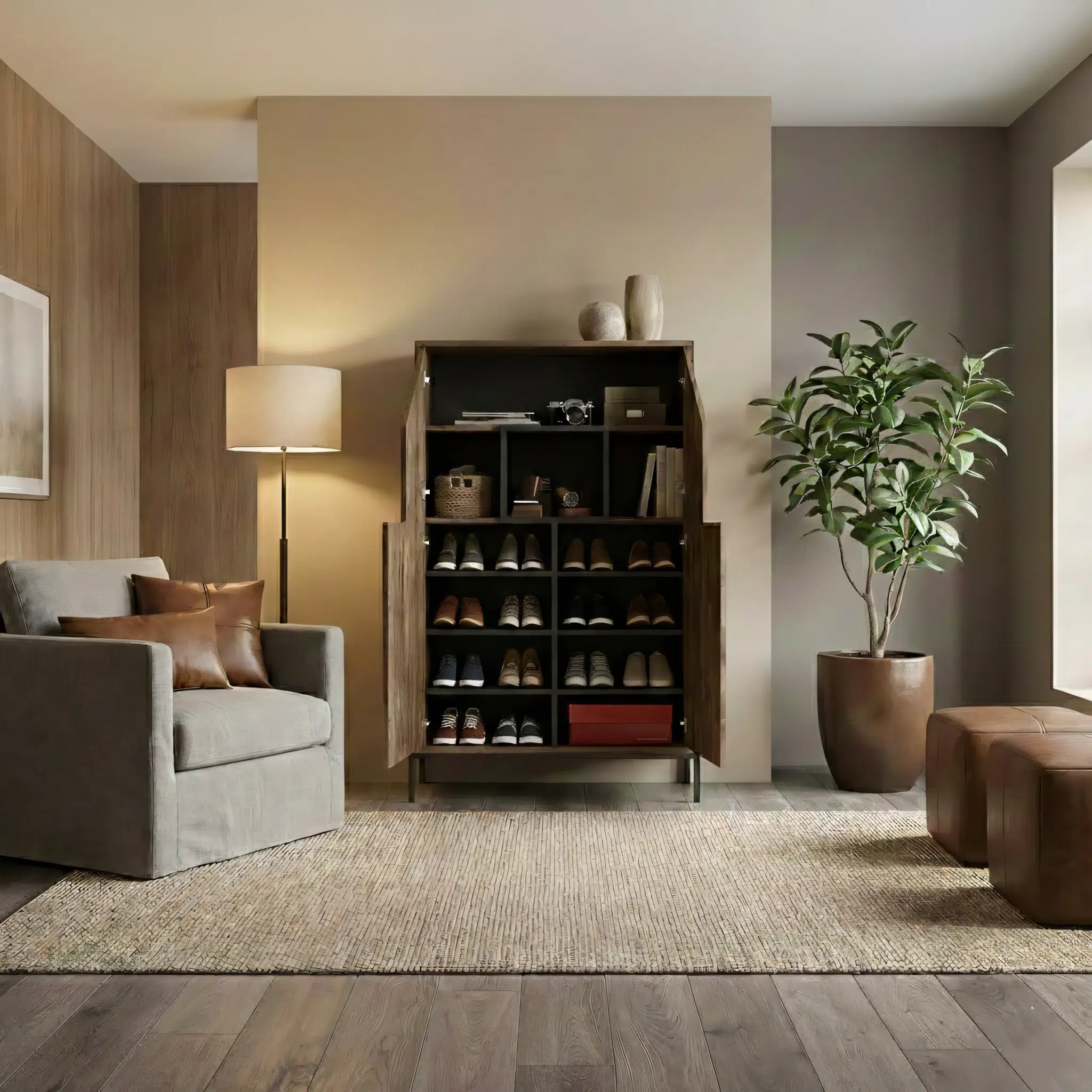 Natyra Modern Shoe Cabinet