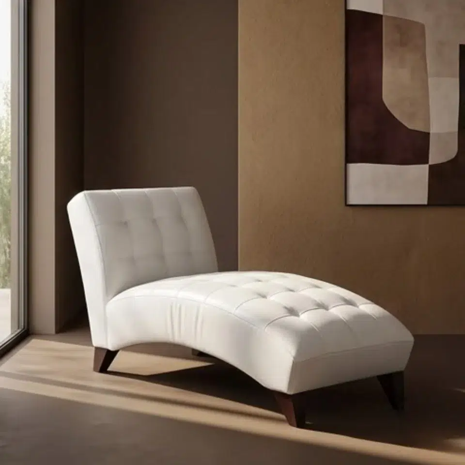 Noir Tufted Chaise Lounge