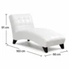 Noir Tufted Chaise Lounge