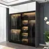 Nova Modern Mirrored Wardrobe